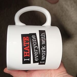 Oversized Spencer's coffee cup